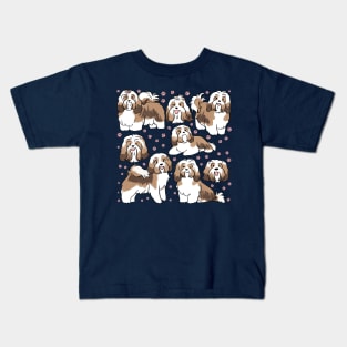 Cute Havanese Dog illustration Kids T-Shirt